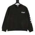 Dior Women's Men's Black Graffiti Logo Crewneck Sweatshirt