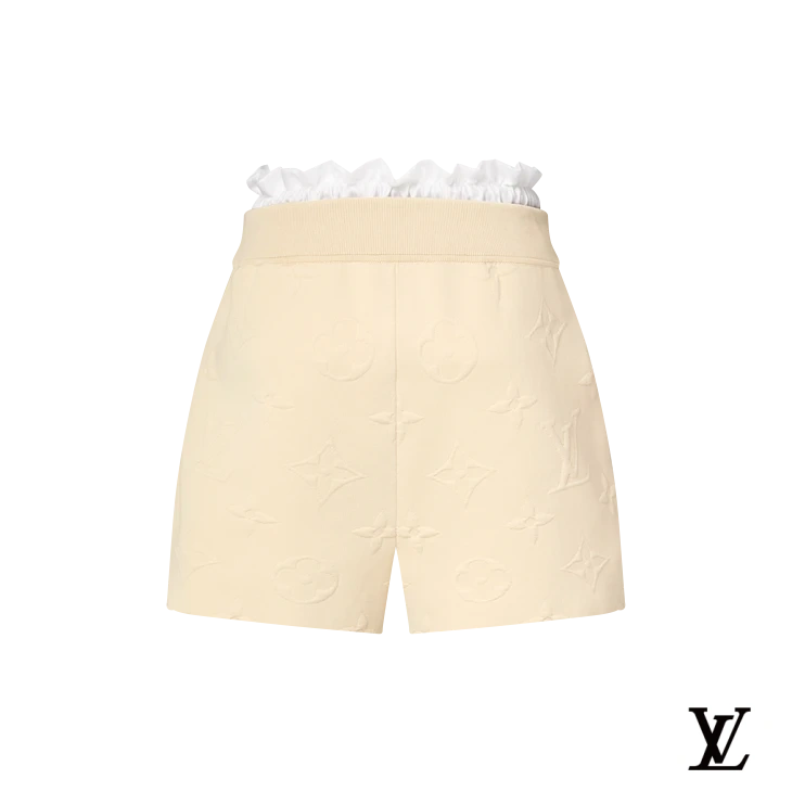 Louis Vuitton Brown Washed Drawstring Shorts