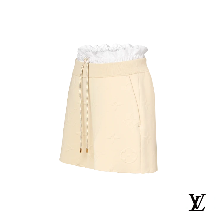 Louis Vuitton Brown Washed Drawstring Shorts