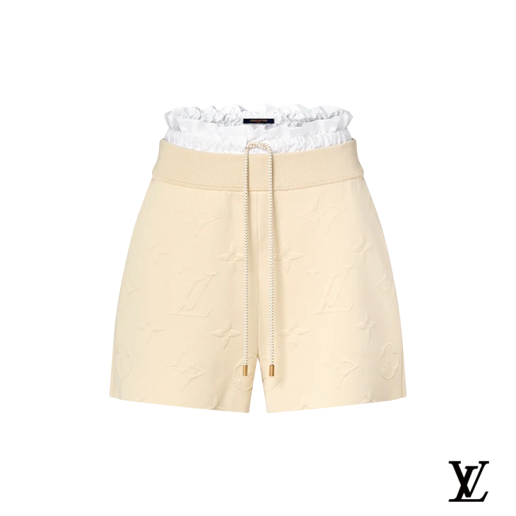Louis Vuitton Brown Washed Drawstring Shorts