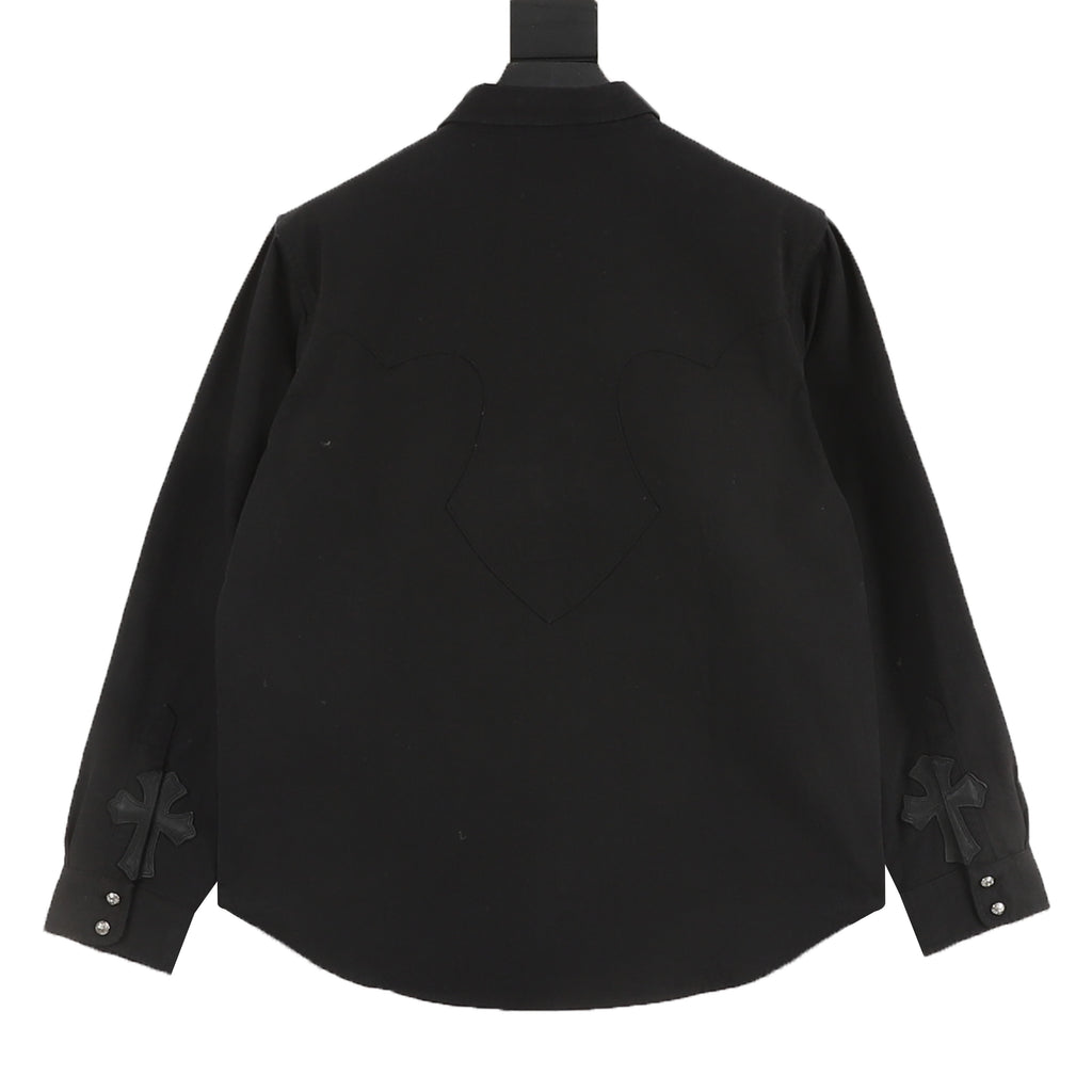 Chrome Hearts Cross Button Long-Sleeve Shirt