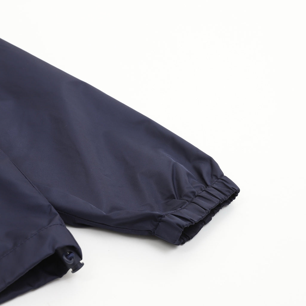 Prada Women's & Men's Navy Triangle Logo Hooded Windbreaker