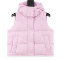 Saint Laurent Women's / Men's Hooded Puffer Vest in Light Pink