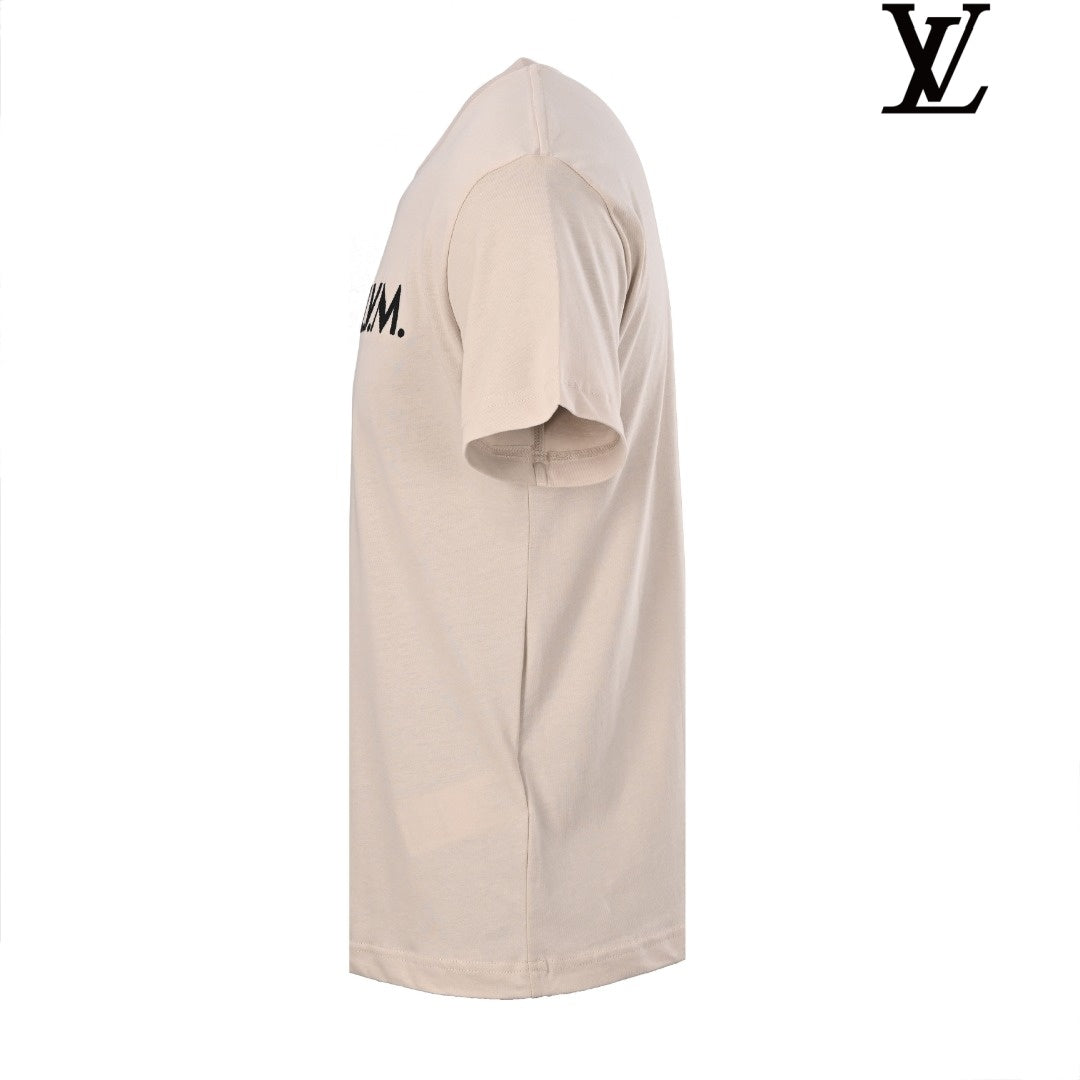 Louis Vuitton Men's Beige LVM Logo Short Sleeve T-Shirt