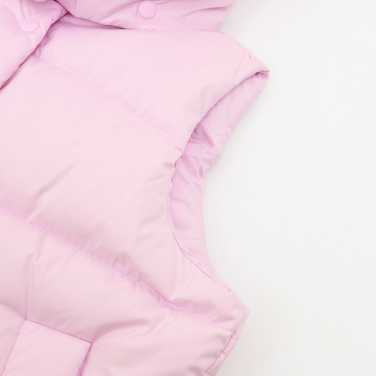 Saint Laurent Women's / Men's Hooded Puffer Vest in Light Pink