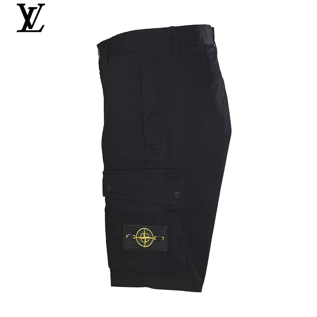 Stone Island Black Cargo Shorts