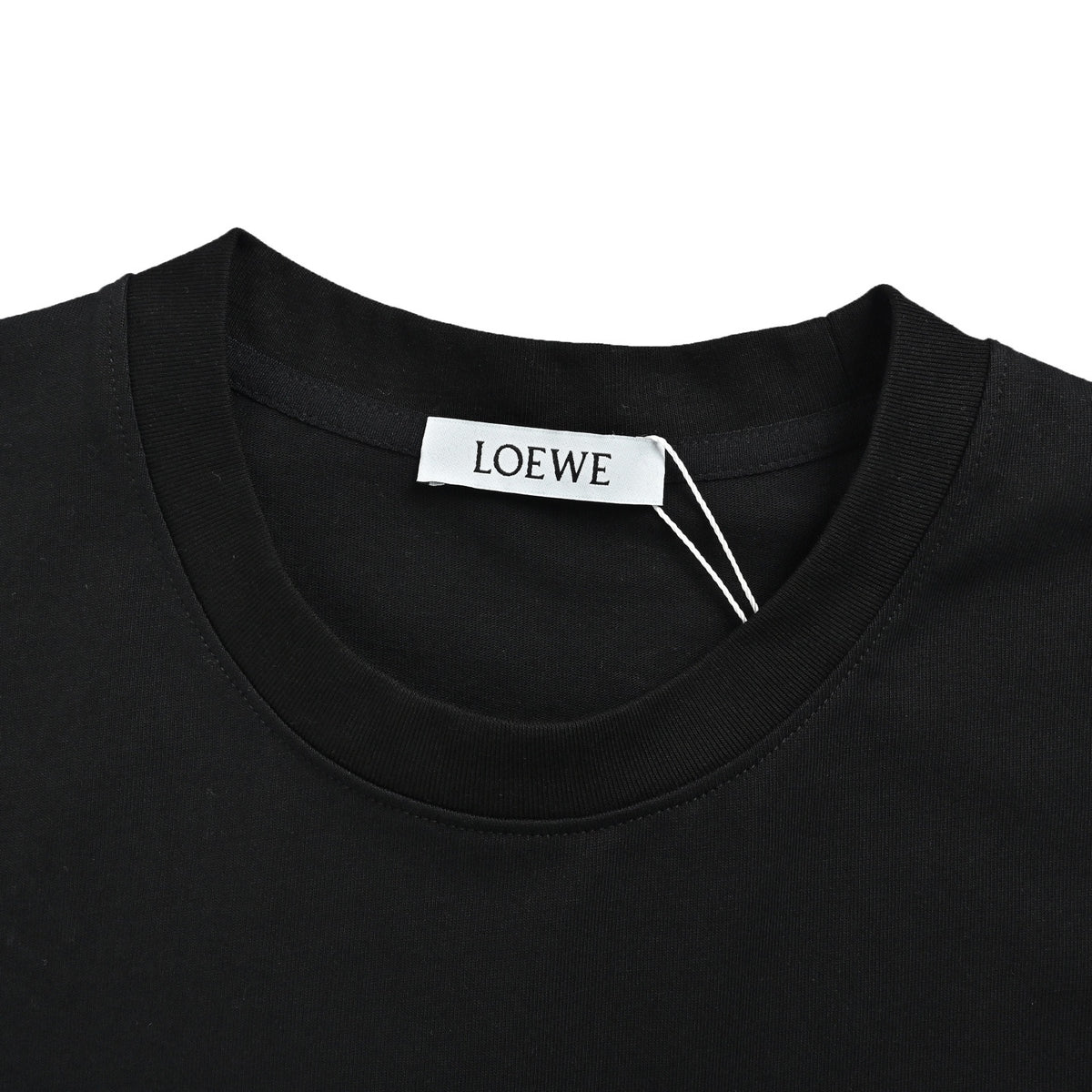 Loewe Multicolor Letter Patch Short-Sleeve T-Shirt in Black