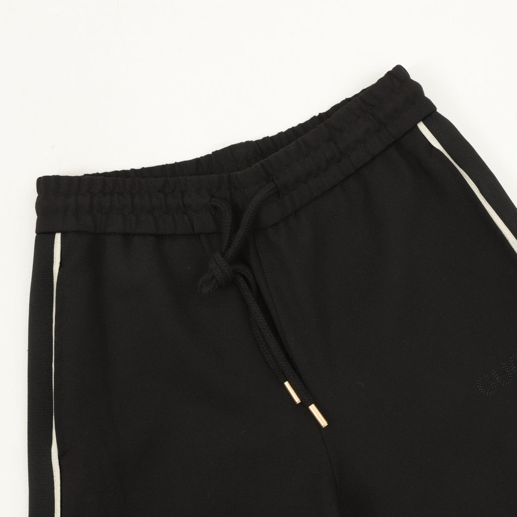 Gucci Women's Men's Black Side-Stripe Logo Jogger Pants