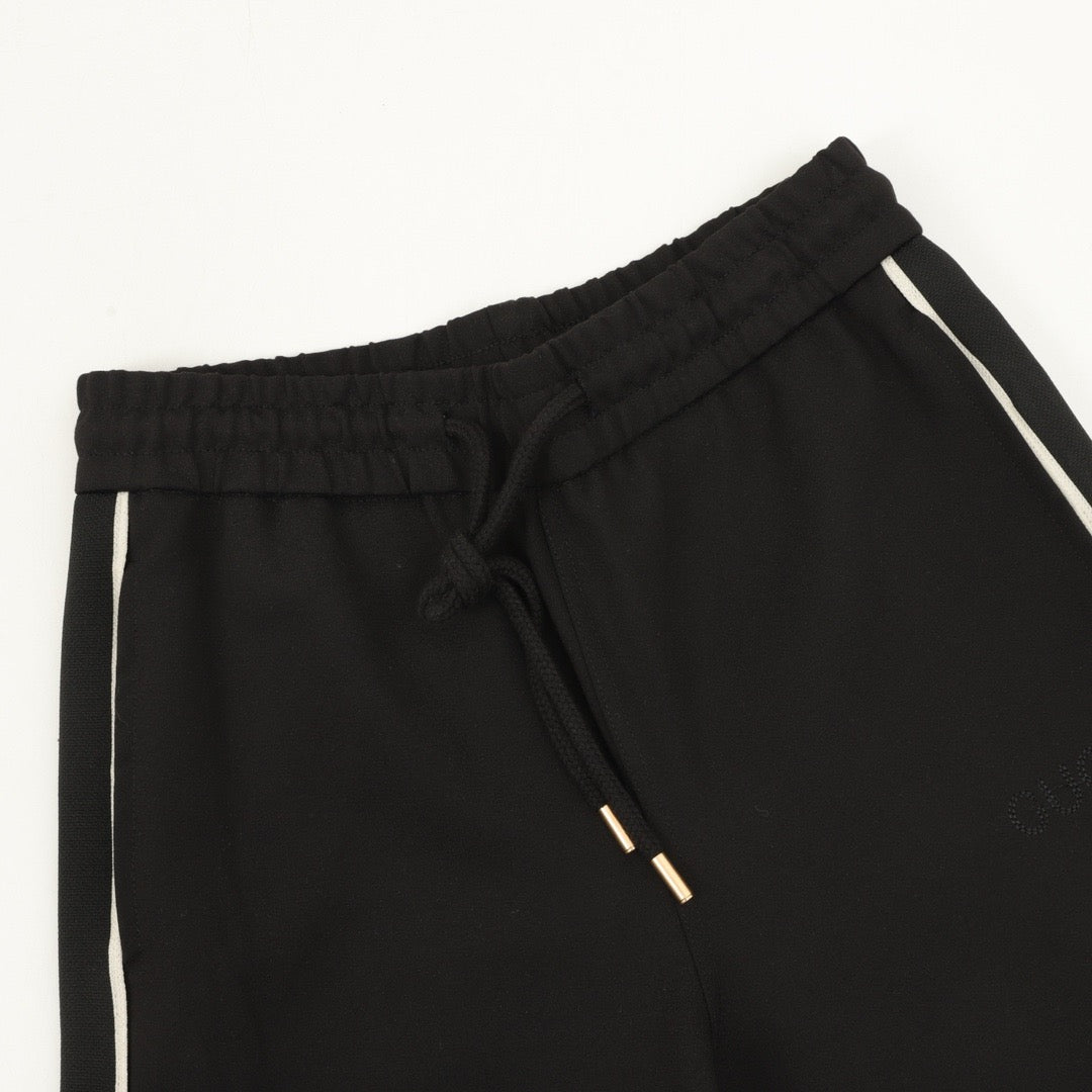 Gucci Women's Men's Black Side-Stripe Logo Jogger Pants