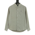 Ralph Lauren Women's Men's Light Khaki Pony Logo Long-Sleeve Linen Shirt