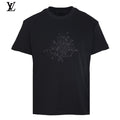 Louis Vuitton Floral Embroidery LV Logo Short-Sleeve T-Shirt