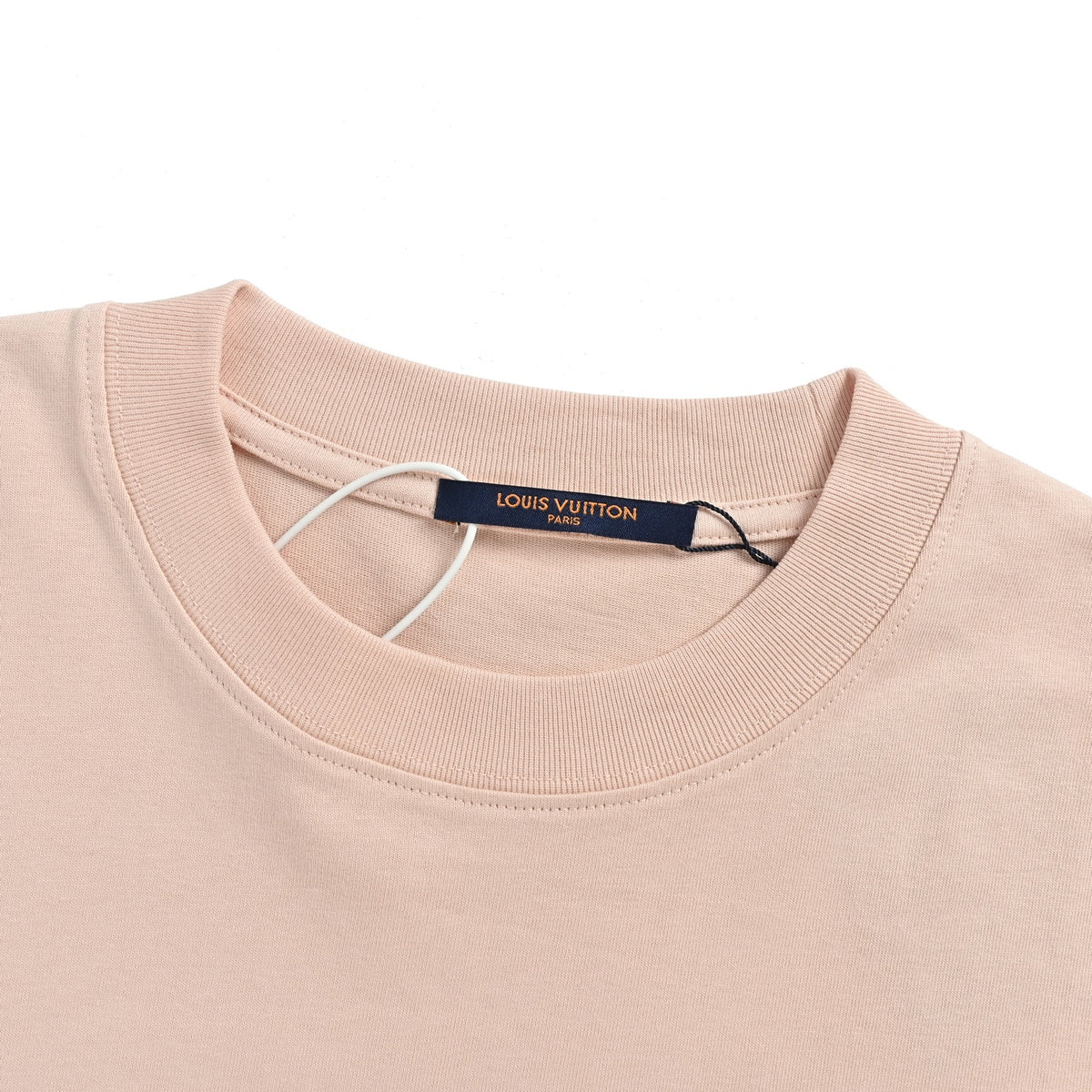 Louis Vuitton Women's / Men's Label-Patch T-Shirt in Light Pink