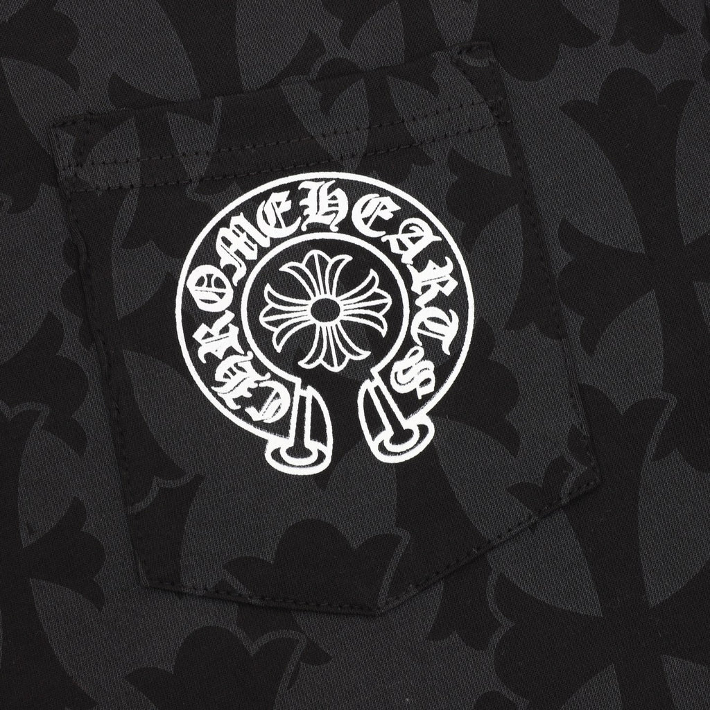 Chrome Hearts 25FW Dark Pattern All-Over Print Long-Sleeve T-Shirt