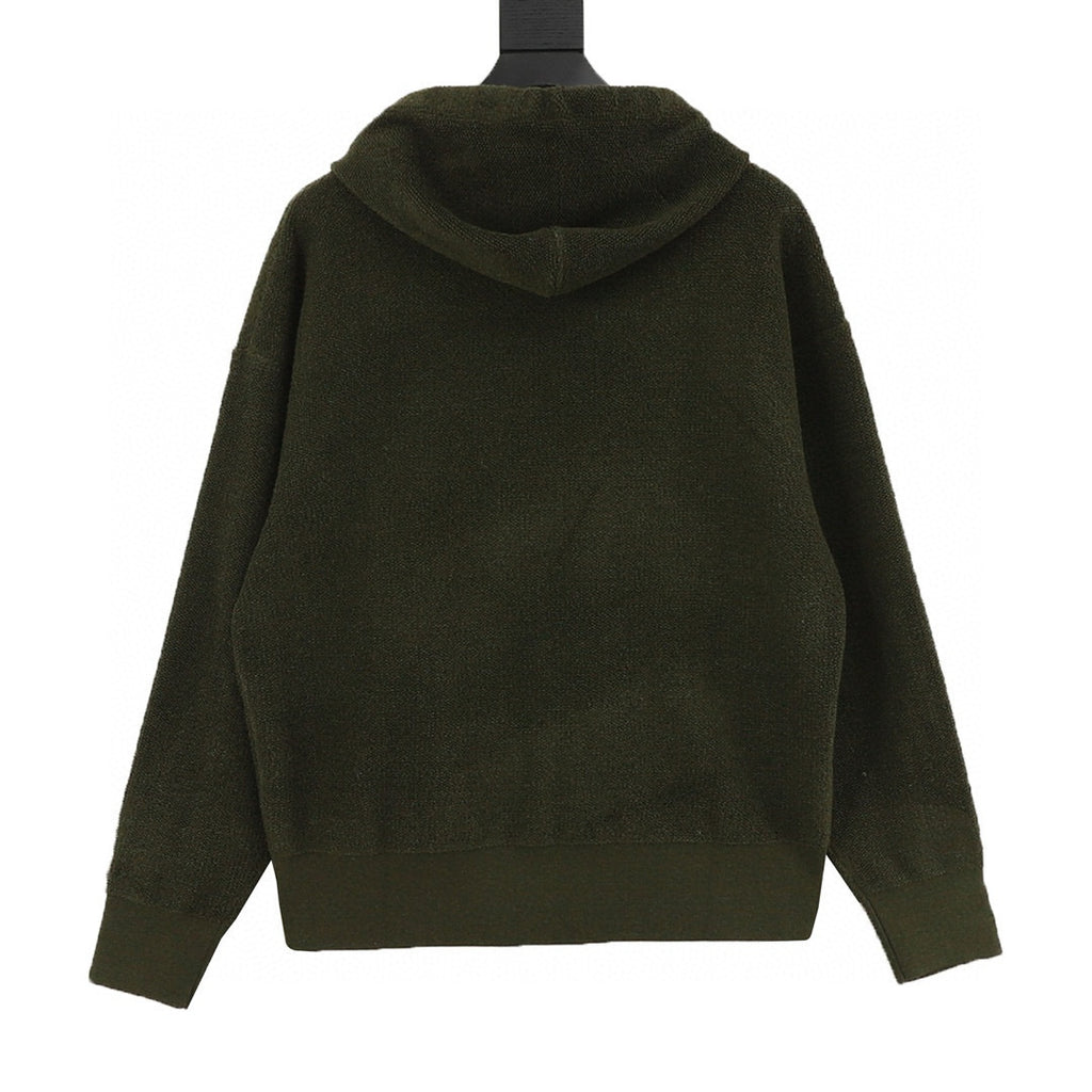 Loewe 25FW Anagram Zip-Up Hooded Cardigan