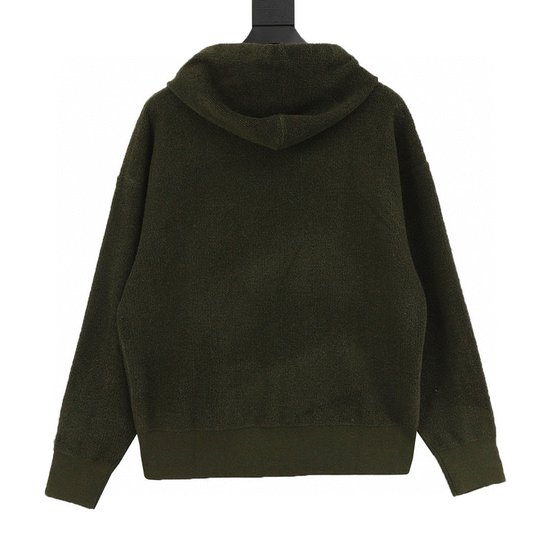 Loewe 25FW Anagram Zip-Up Hooded Cardigan