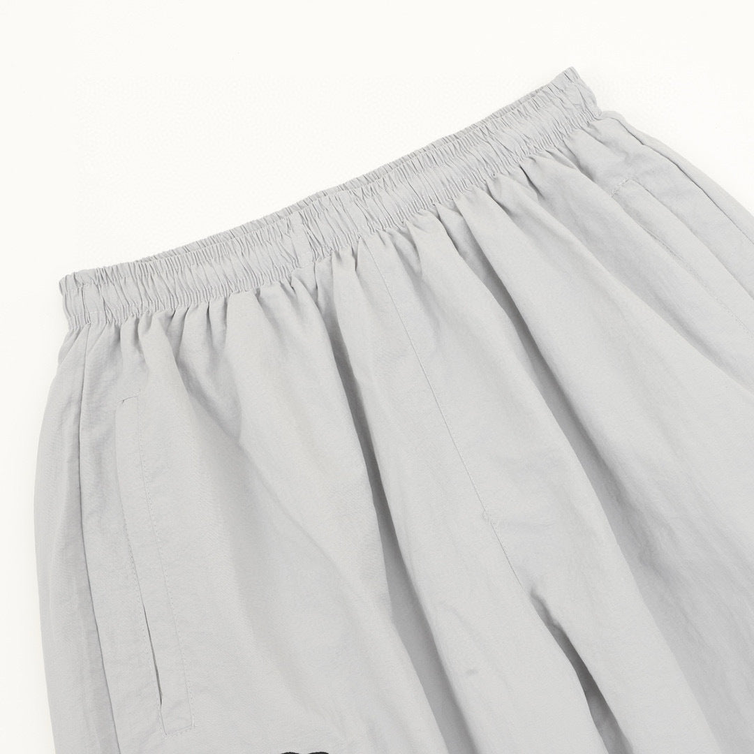 Balenciaga 26SS Sport Logo & Crest Embroidered Wide-Leg Track Pants
