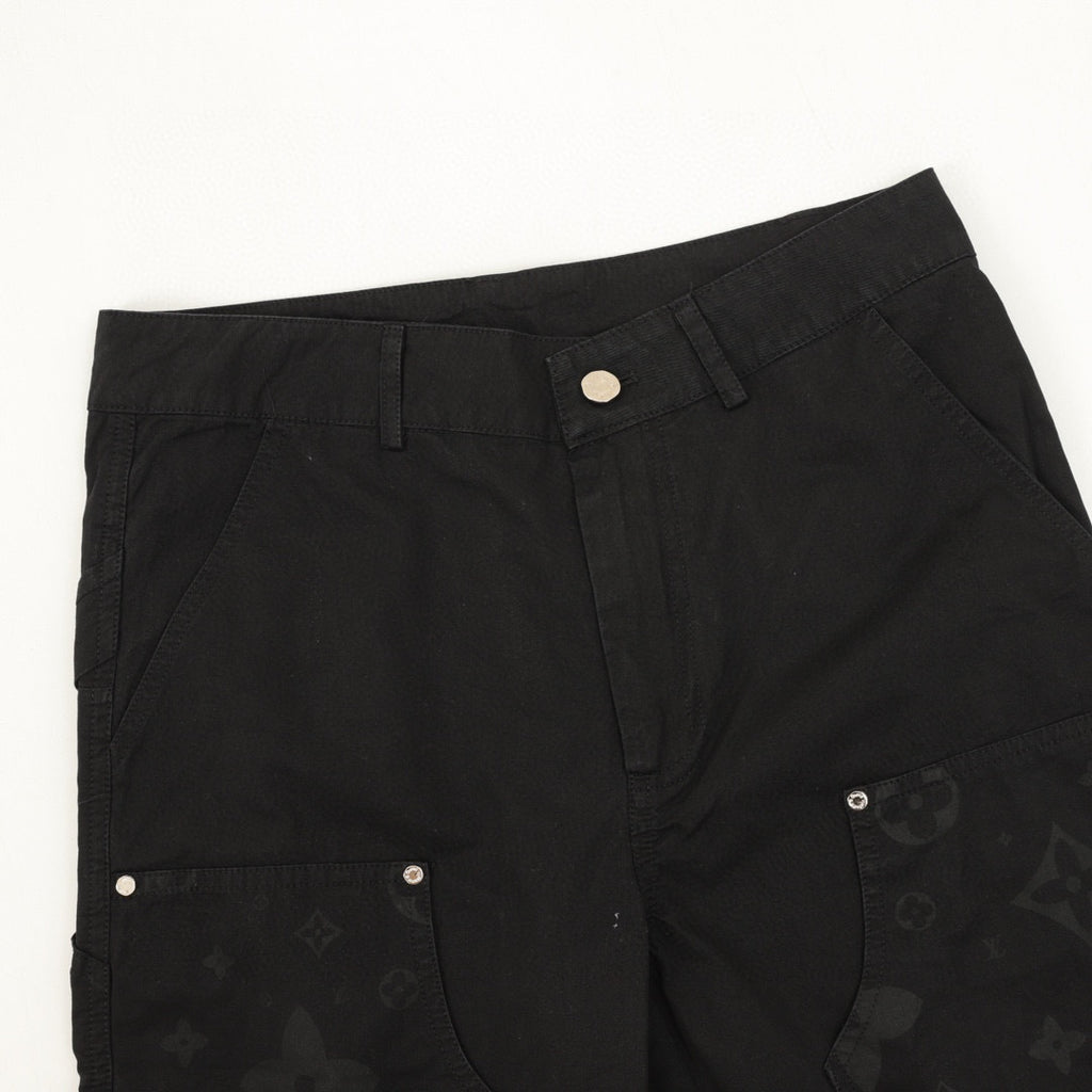 Louis Vuitton LV Monogram Jacquard Carpenter Straight-Leg Trousers