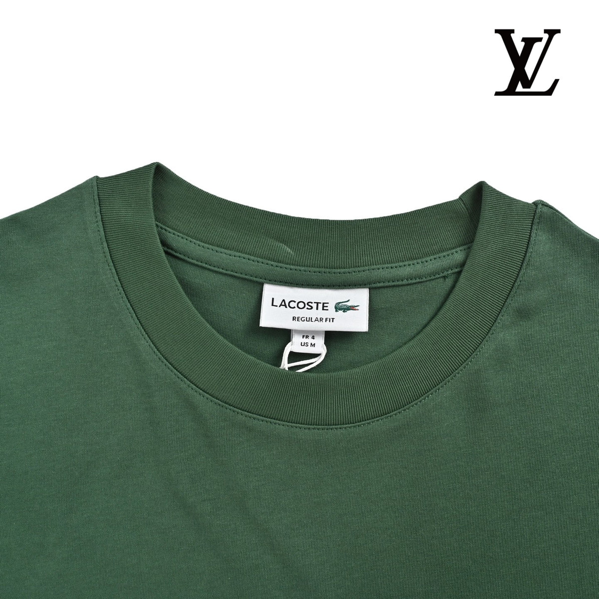 Lacoste Men's Green Logo Patch T-Shirt