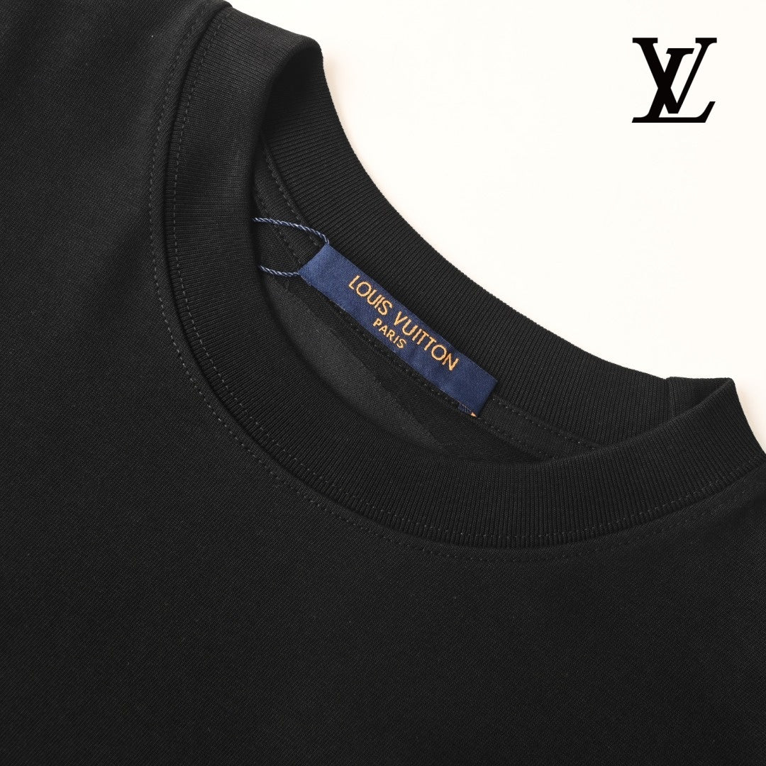 Louis Vuitton Men's Black Diamond Logo T-Shirt