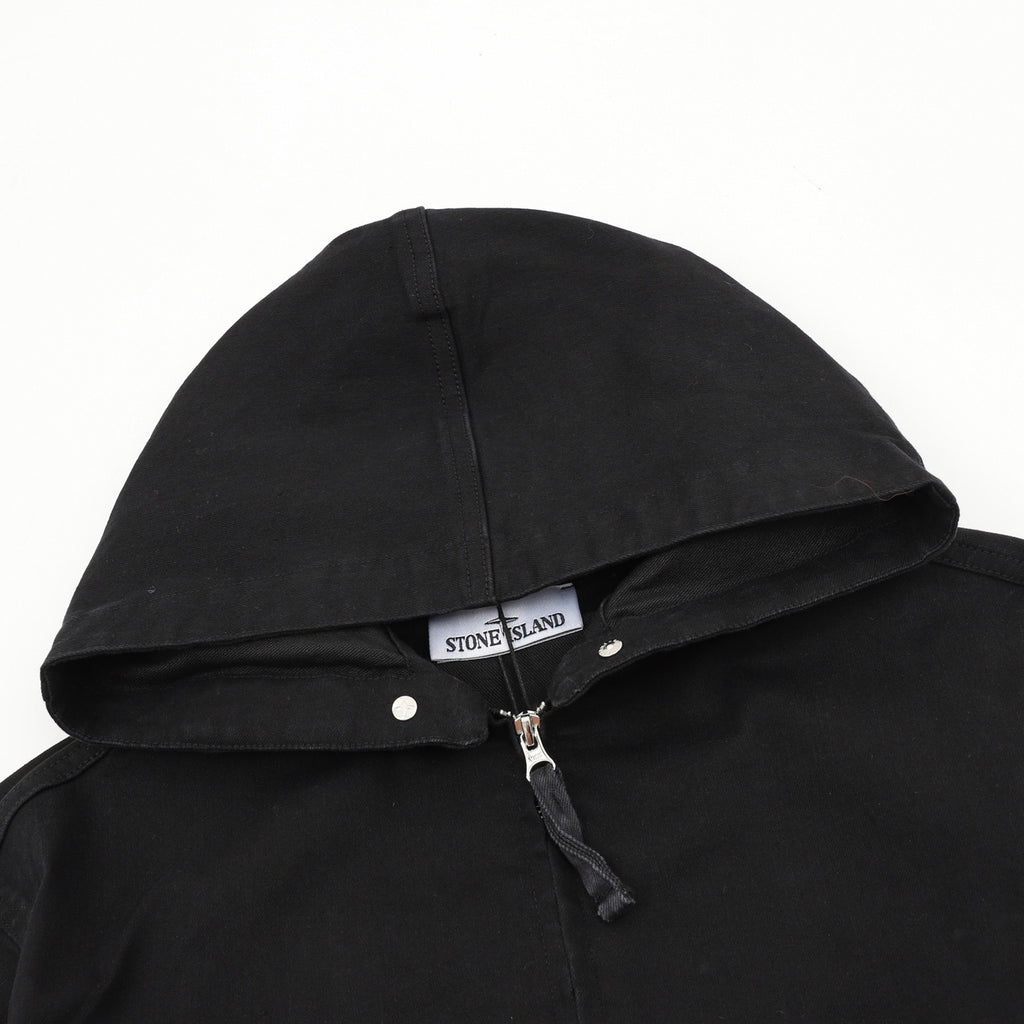 Stone Island Women's Men's Black Hooded Jacket