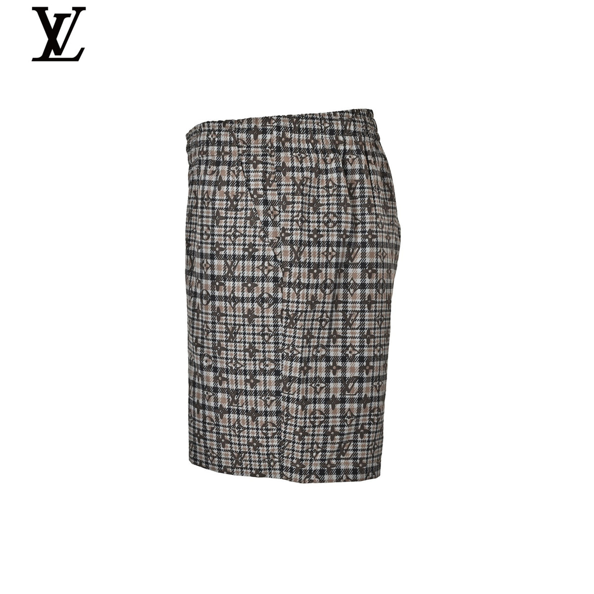 Louis Vuitton Men's Brown Check Monogram Swim Shorts