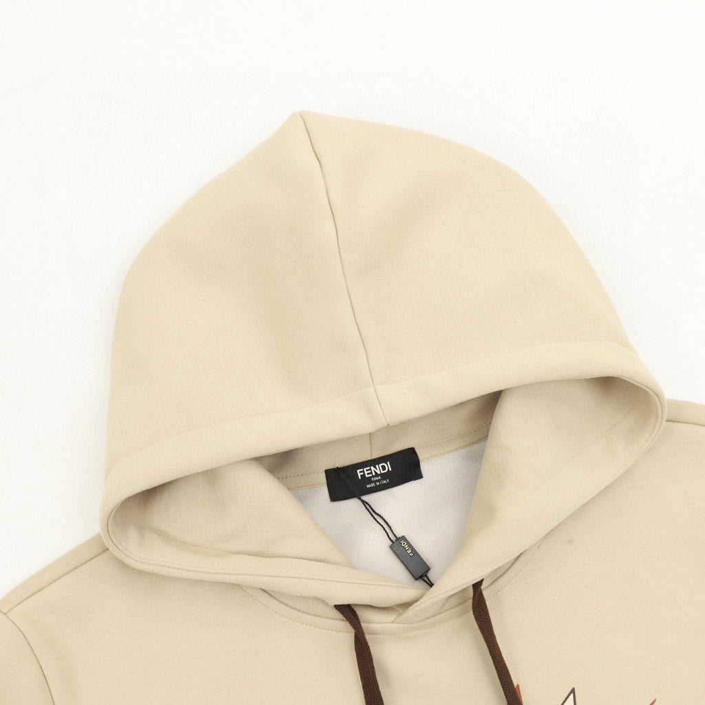 Fendi Roma Pop Art FF Monogram Burst Print Oversized Hoodie
