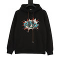 Fendi Roma Pop Art FF Monogram Burst Print Oversized Hoodie