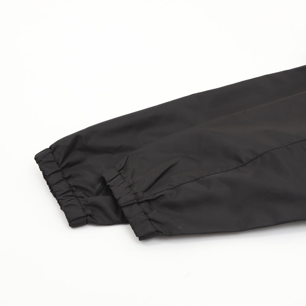Prada Women's & Men's Black Triangle Logo Hooded Windbreaker