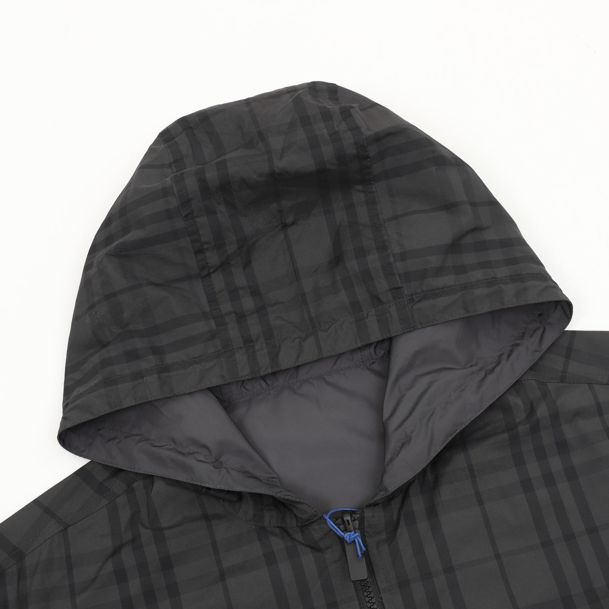 Burberry Women's Men's Grey Hooded Windbreaker Jacket