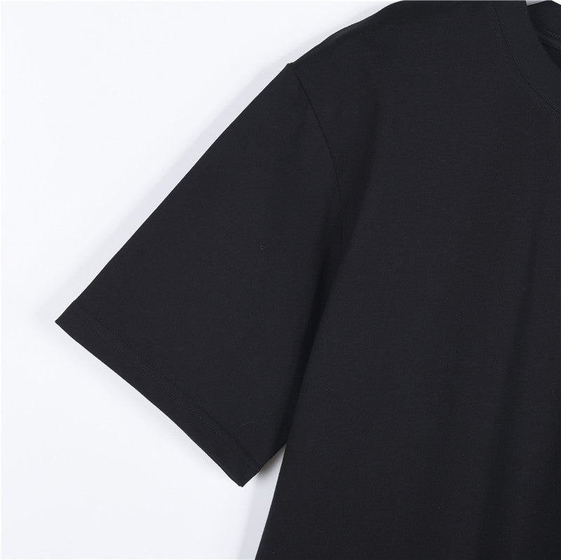 Louis Vuitton Paper Plane Embroidered Short-Sleeve T-Shirt in Black