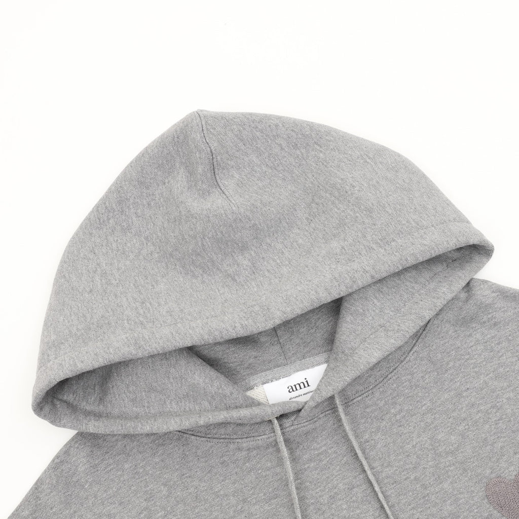 AMI Paris Two-Color Heart Embroidered Hoodie