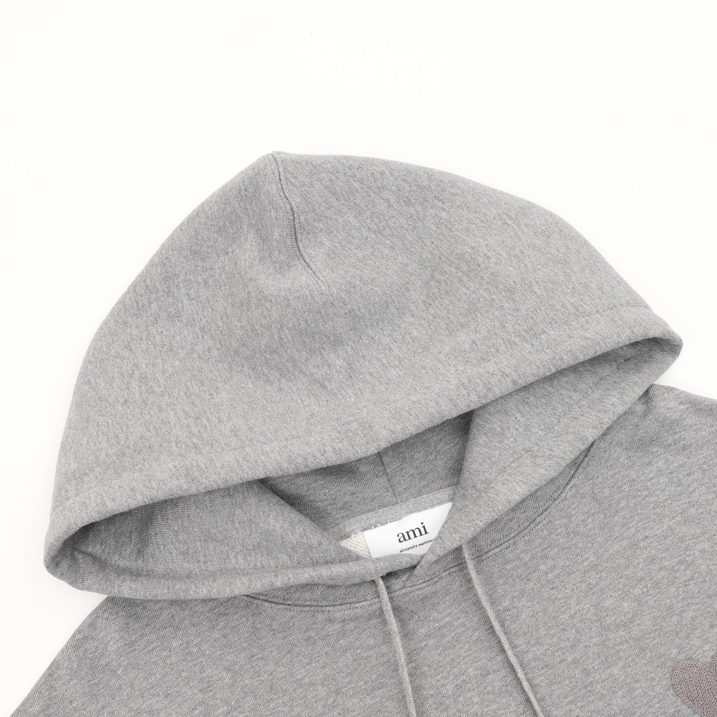 AMI Paris Two-Color Heart Embroidered Hoodie