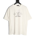 Louis Vuitton Sketch-Style Monogram Logo Short-Sleeve T-Shirt in White