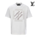 Louis Vuitton Men's White Beaded Letter T-Shirt