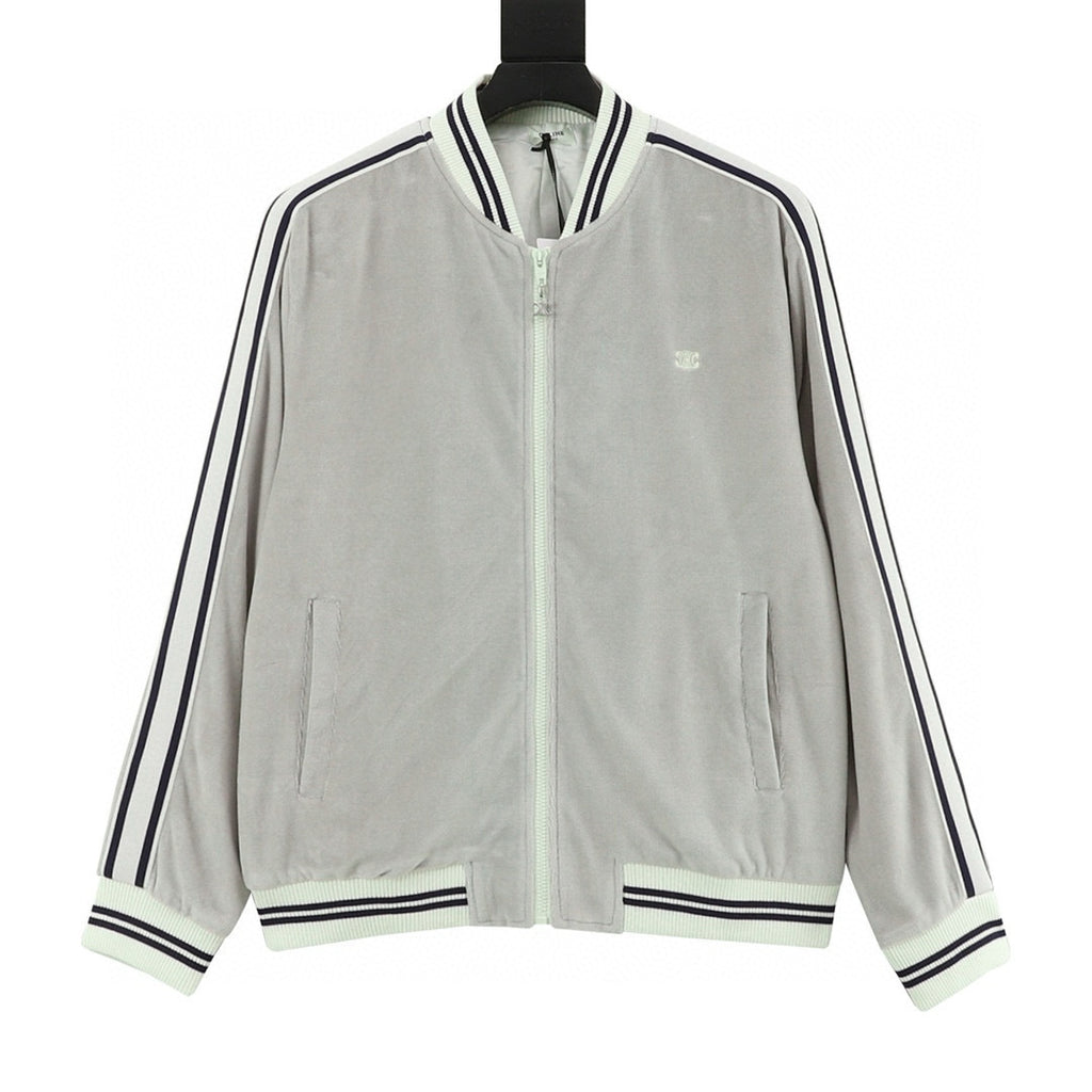 Celine Arc de Triomphe Embroidered Stripe Track Jacket