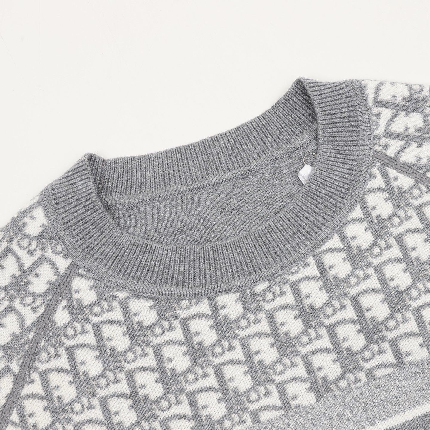 Dior CD Monogram Jacquard Reversible Crewneck Sweater