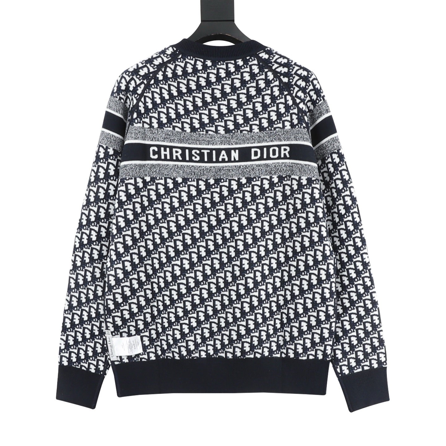 Dior CD Monogram Jacquard Reversible Crewneck Sweater