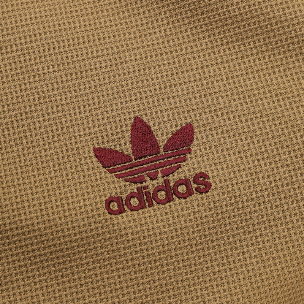 Adidas Originals American Retro Trefoil Track Jacket | Cream Burgundy Stripe Navy Trim