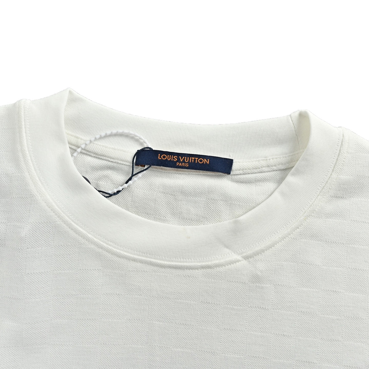 Louis Vuitton Gold Crest Embroidered Short-Sleeve T-Shirt in White