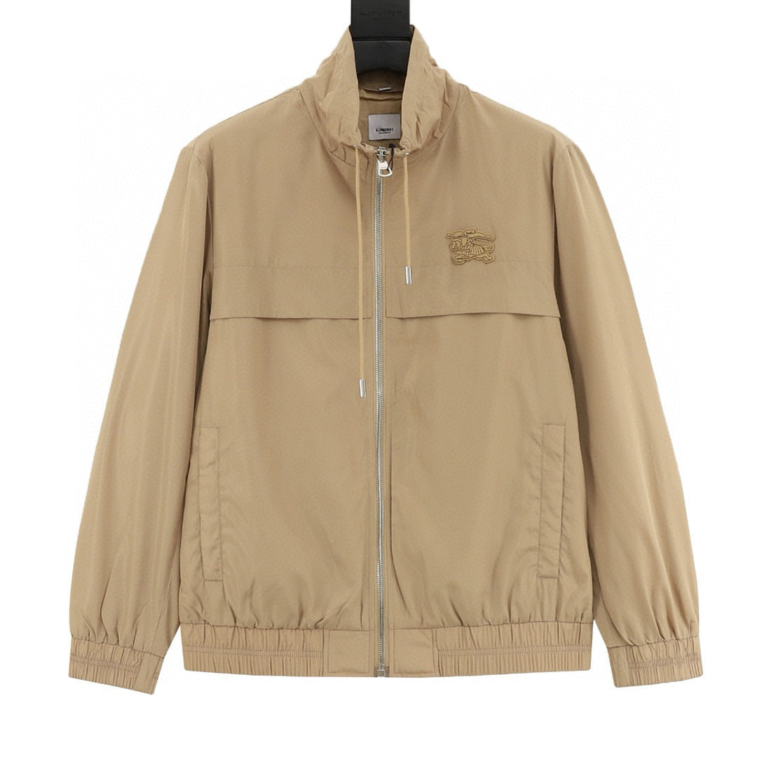 Burberry 26SS Equestrian Knight Emblem Zip-Up Harrington Jacket