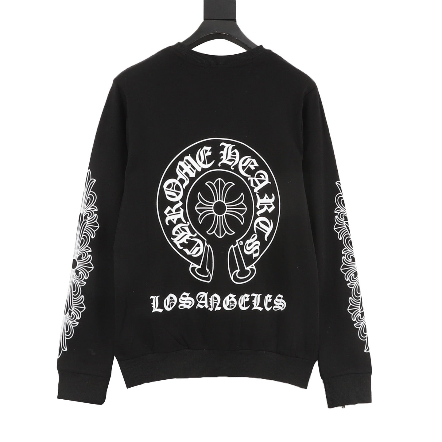 Chrome Hearts 25FW Los Angeles Floral Cross Sleeve Crewneck Sweatshirt