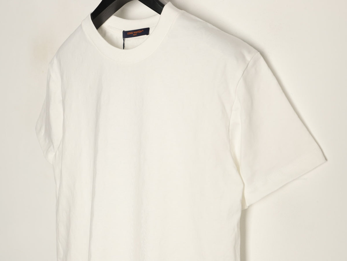 Louis Vuitton Plain Short-Sleeve T-Shirt in White