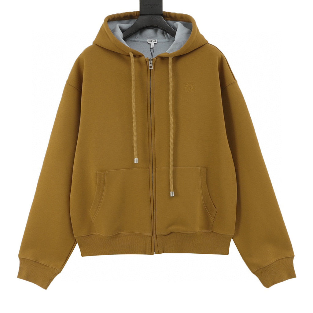 Loewe Two-Tone Zip-Up Hooded Sweatshirt