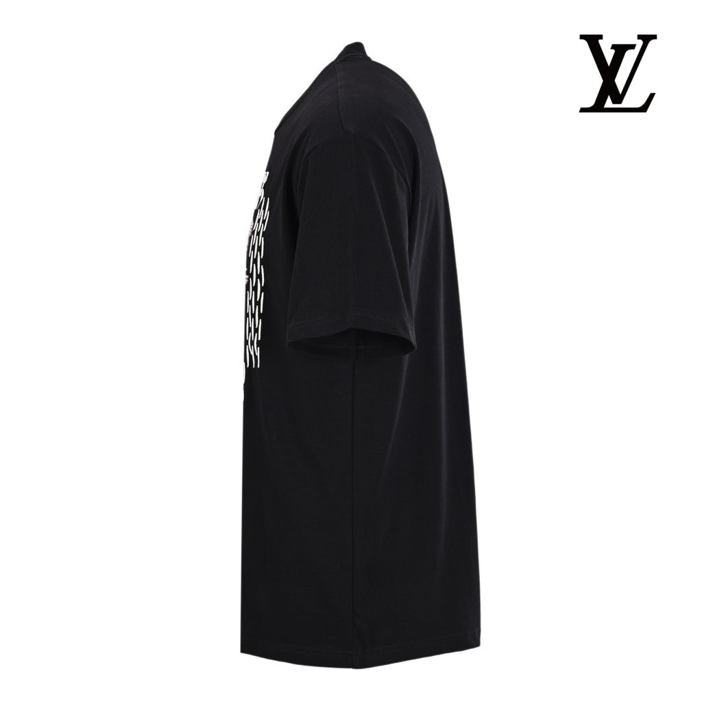 Louis Vuitton Men's Black Back Tag T-Shirt