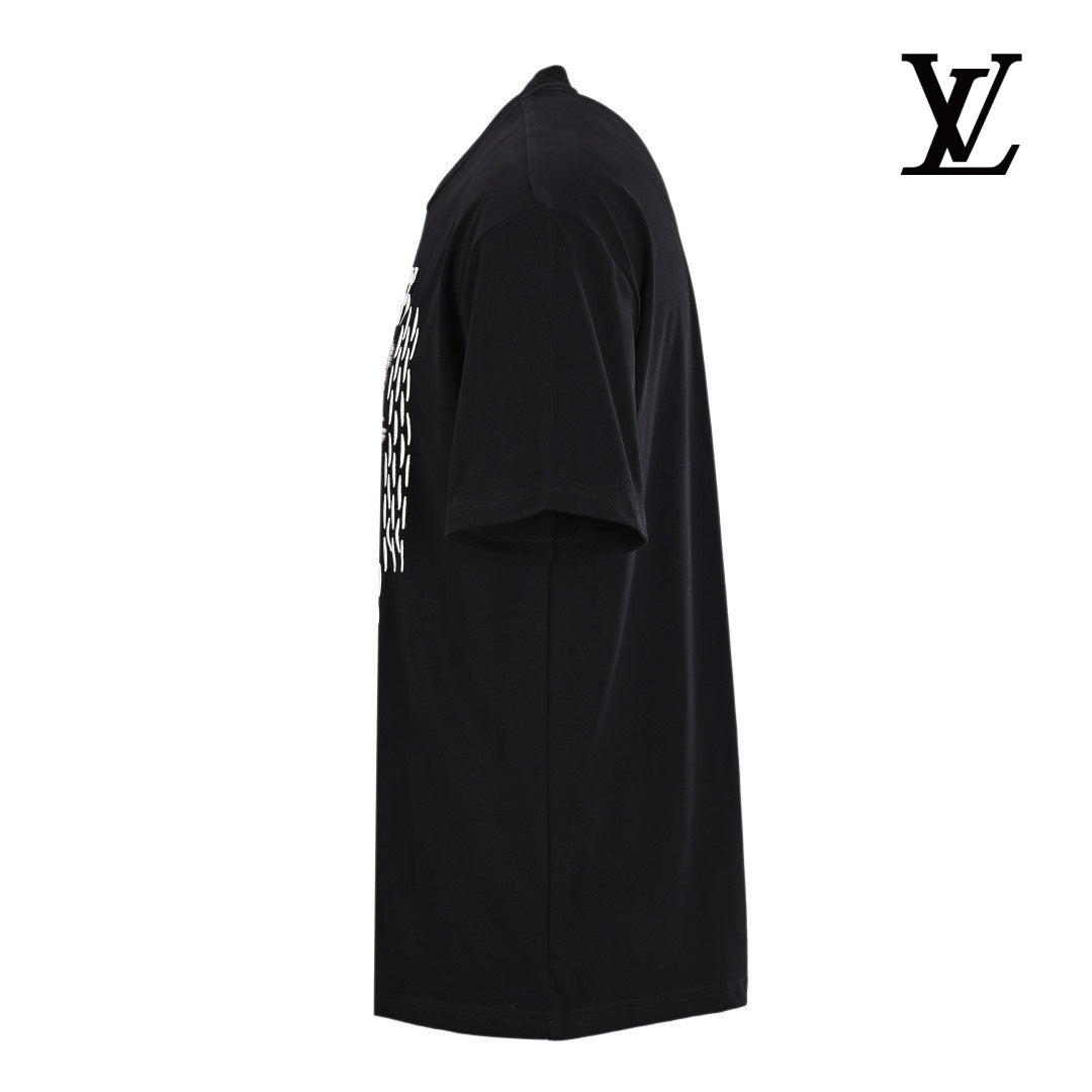 Louis Vuitton Men's Black Back Tag T-Shirt