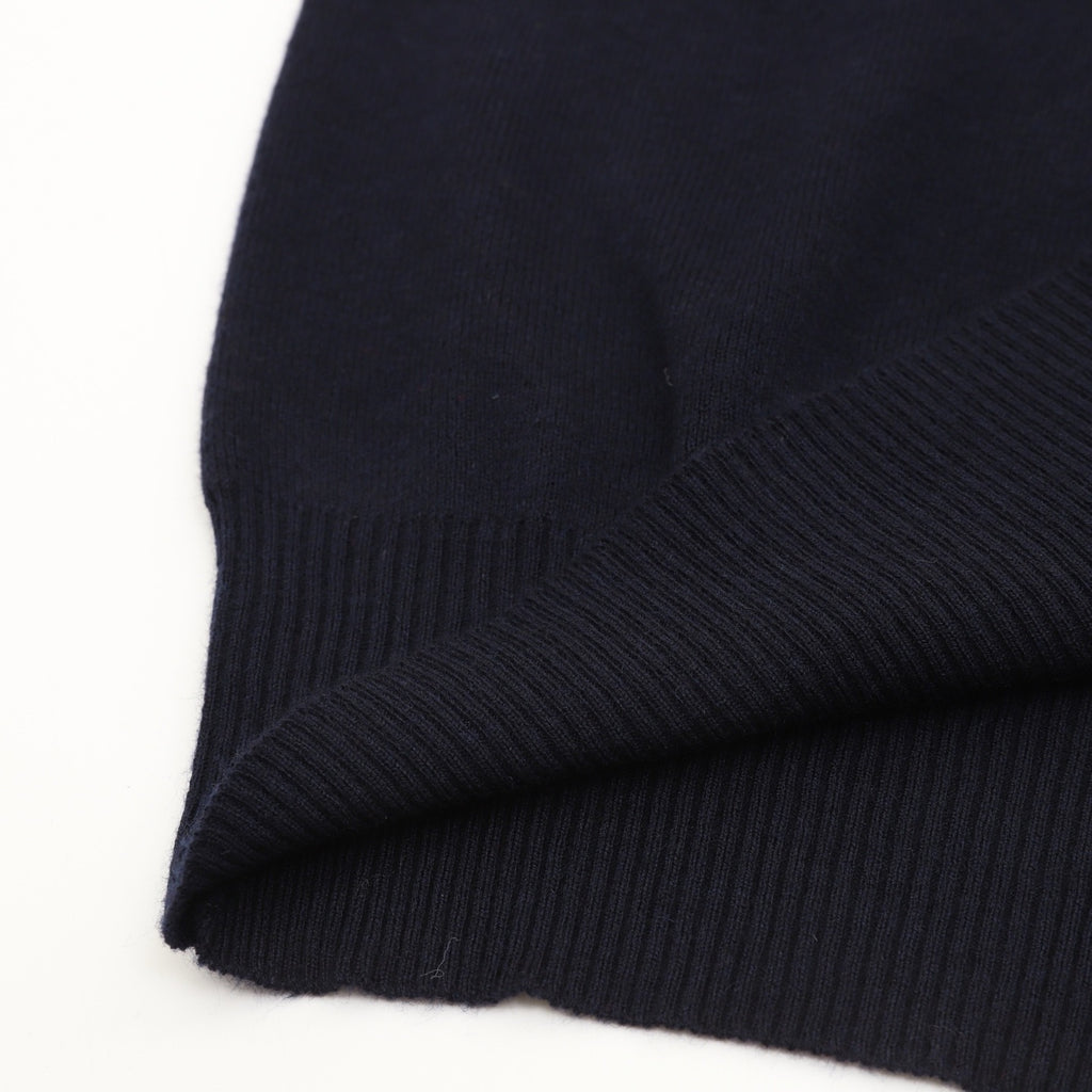 Burberry Check-Collar Knitted Wool Sweater