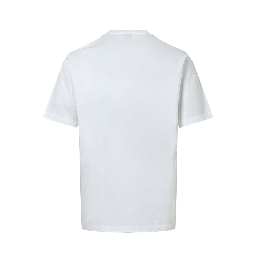 Amiri Men's White Red Overlapping Logo Print T-Shirt