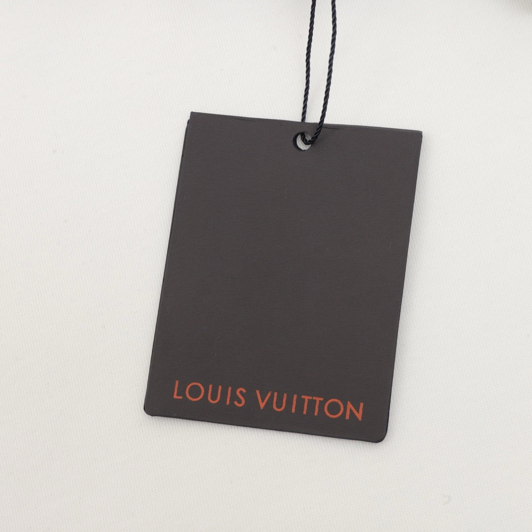 Louis Vuitton Women's Men's White Embroidered Logo Hoodie