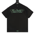 Goodboy "The Playboy Hotel & Casino" Green Script Print Short-Sleeve T-Shirt in Black