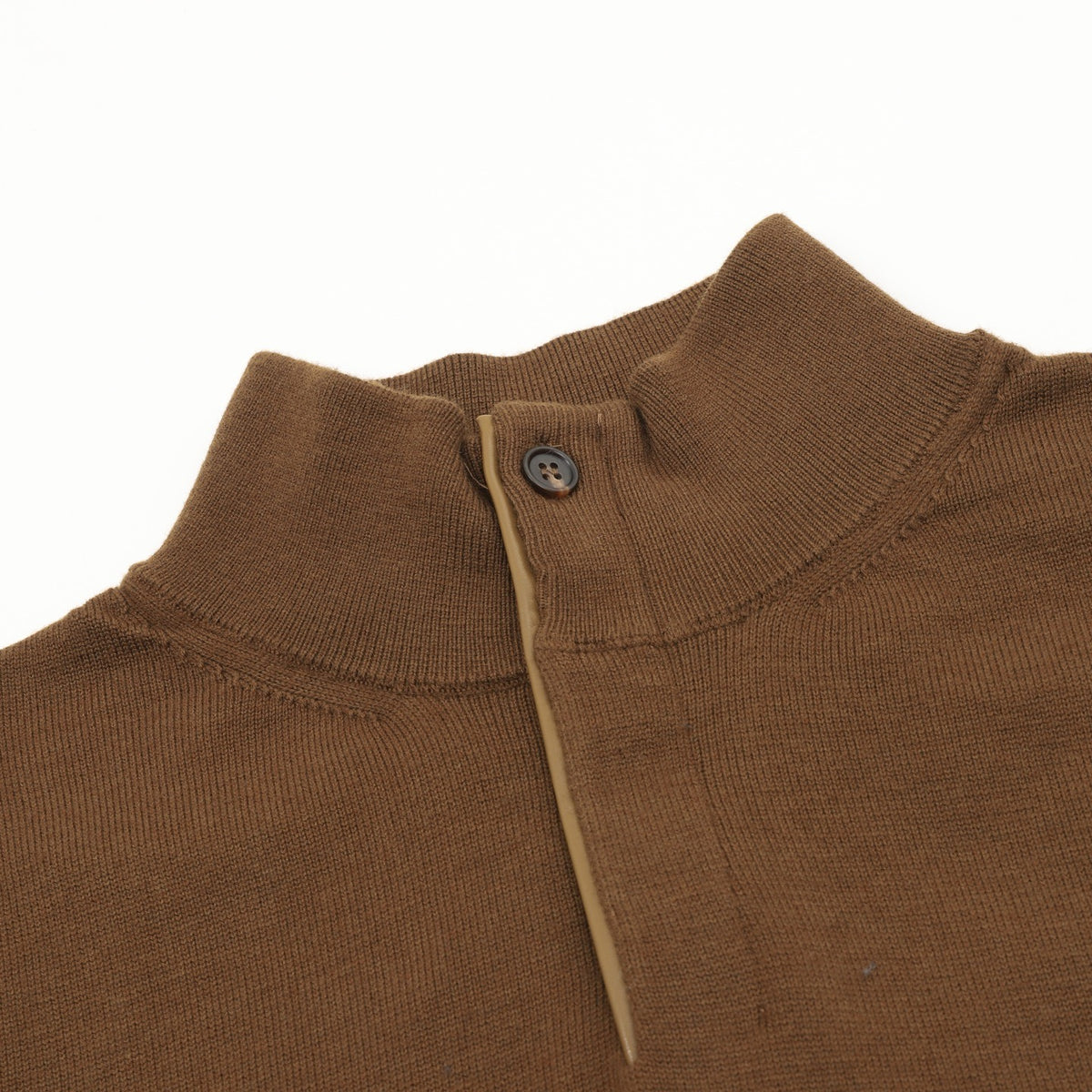 Zegna Women's Men's Brown Half-Zip Cashmere Sweater